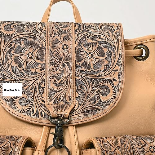 Handcrafted Western Cowhide Leather Backpack – Unisex Design