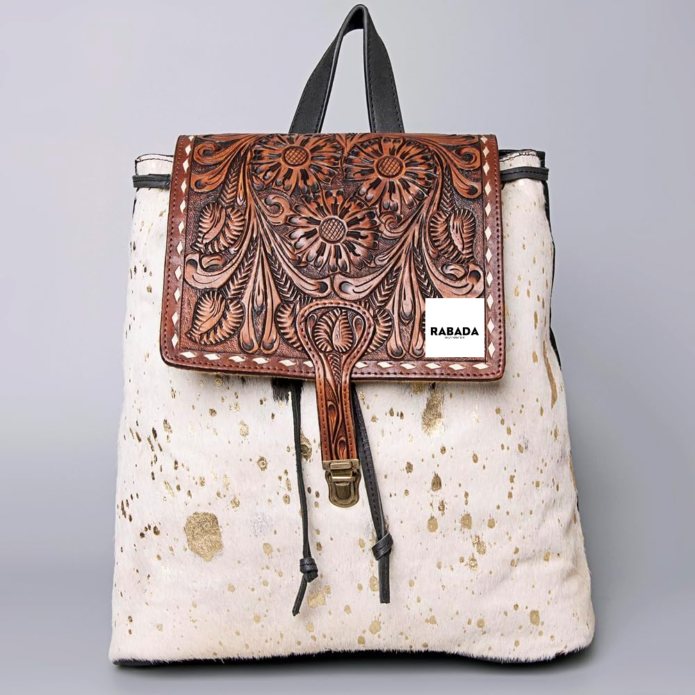 Western School Backpack – Durable Cowhide for Daily Use