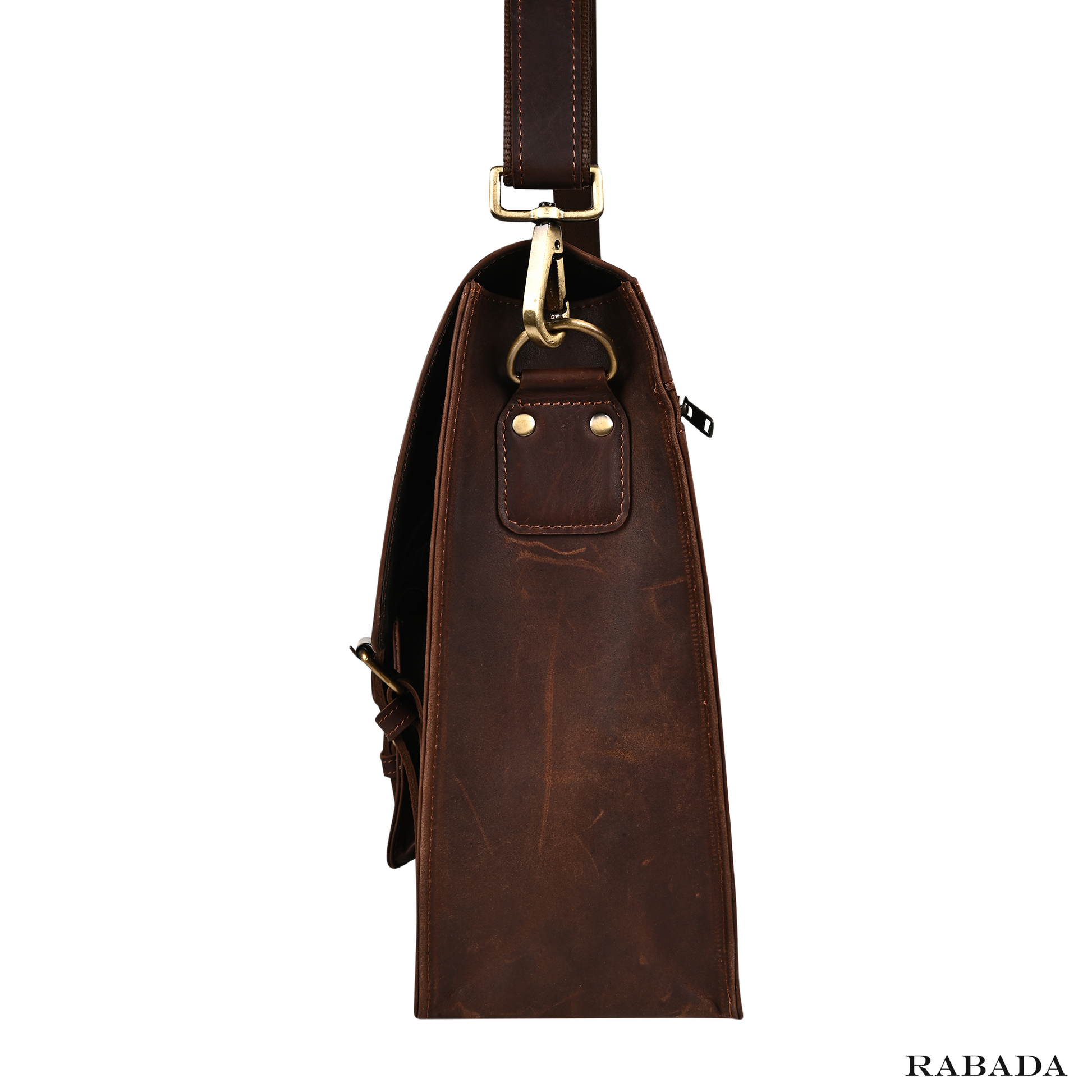 Genuine Buffalo Leather Briefcase – Vintage Men's Business Bag