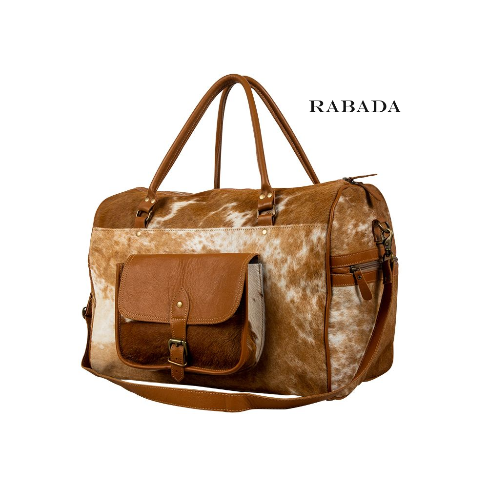 Handcrafted Cowhide Leather Duffle – Rodeo & Ranch Style Luggage