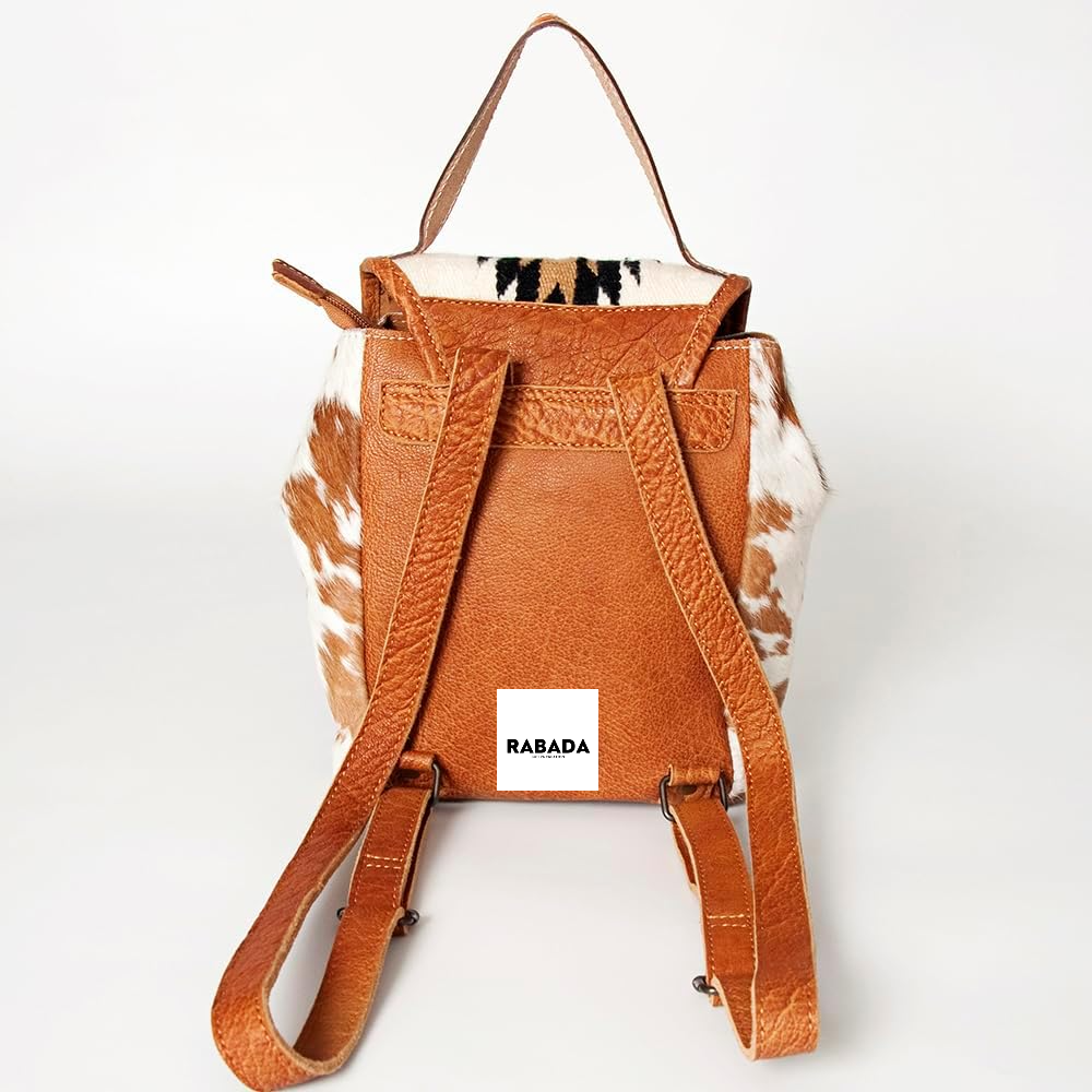 Western Leather Backpack – Cowhide Travel Bag