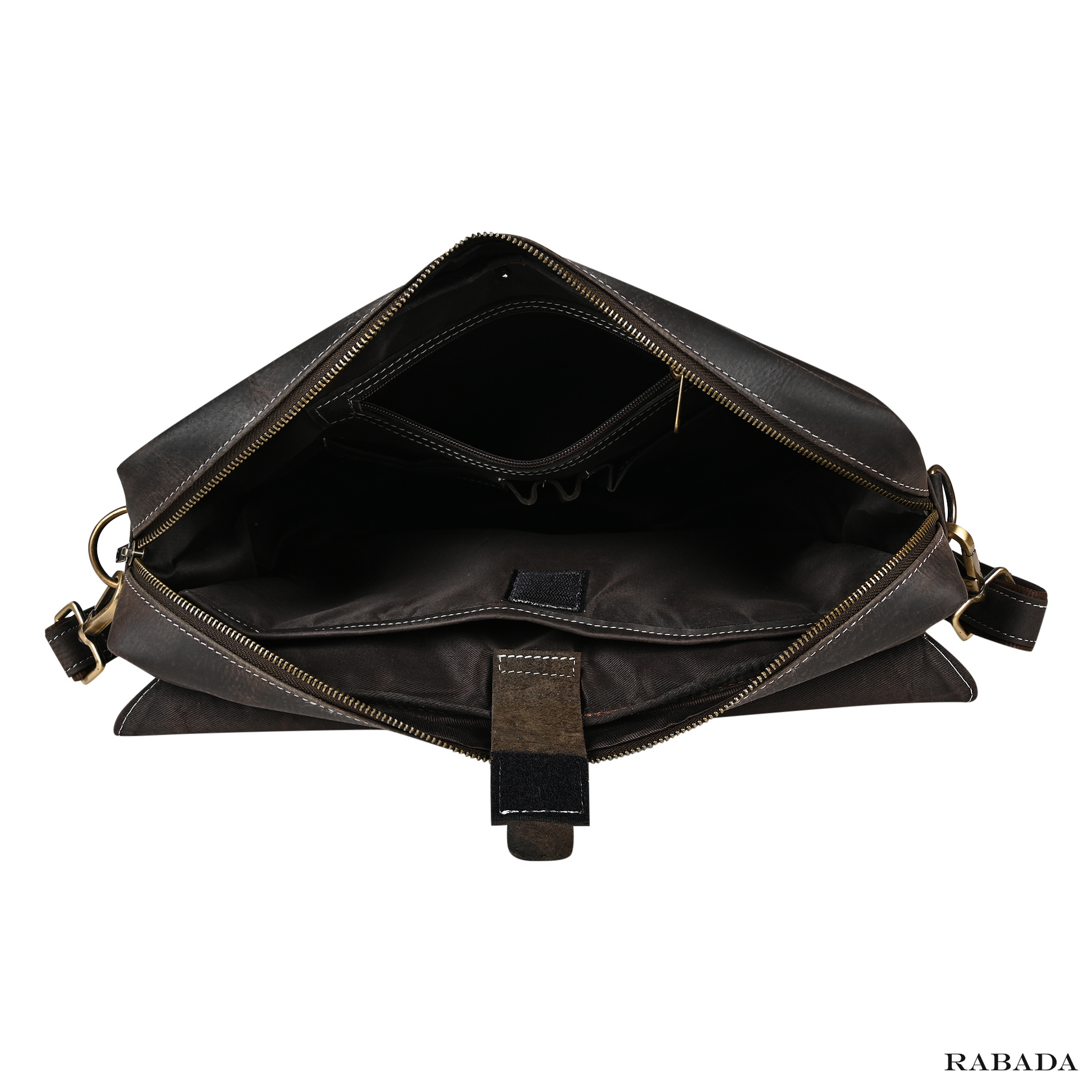 Genuine Buffalo Leather Messenger Bag – Vintage Crossbody Satchel for Men