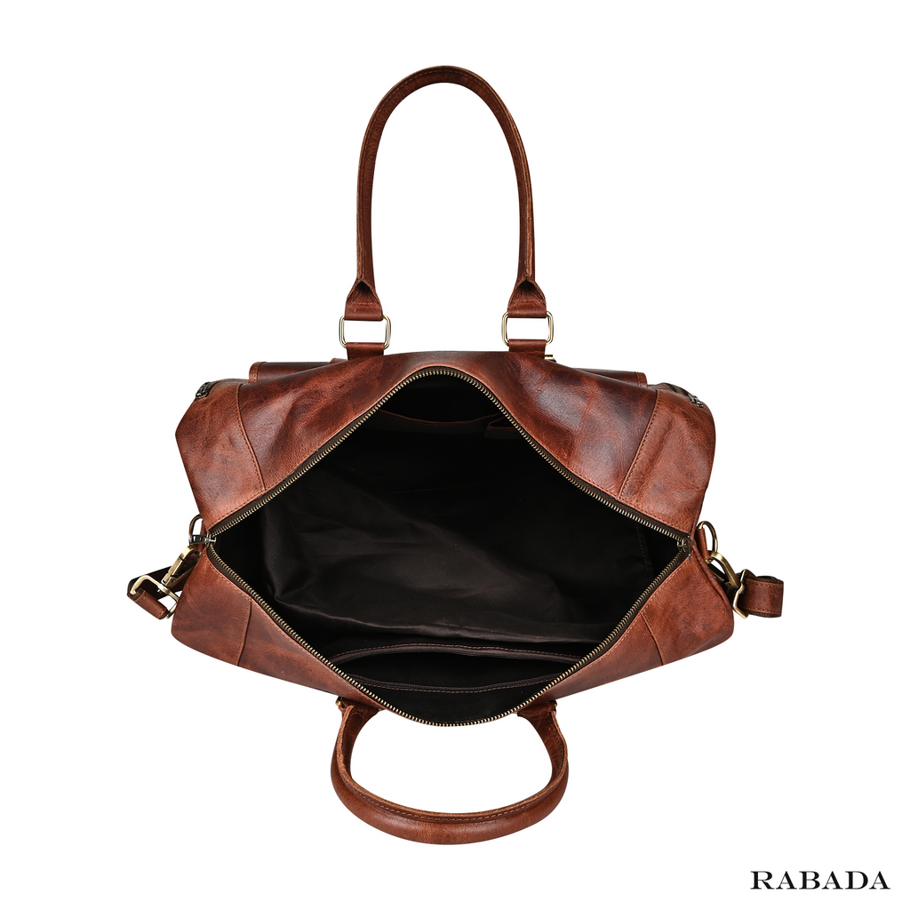 Classic Leather Overnight Bag – Durable & Elegant