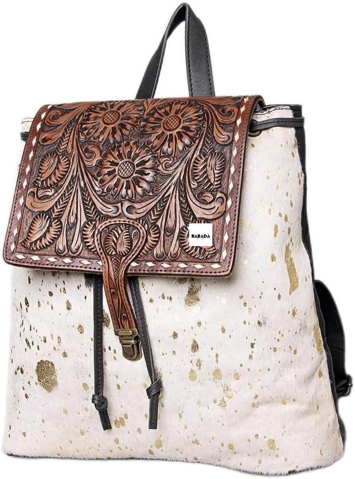 Western School Backpack – Durable Cowhide for Daily Use