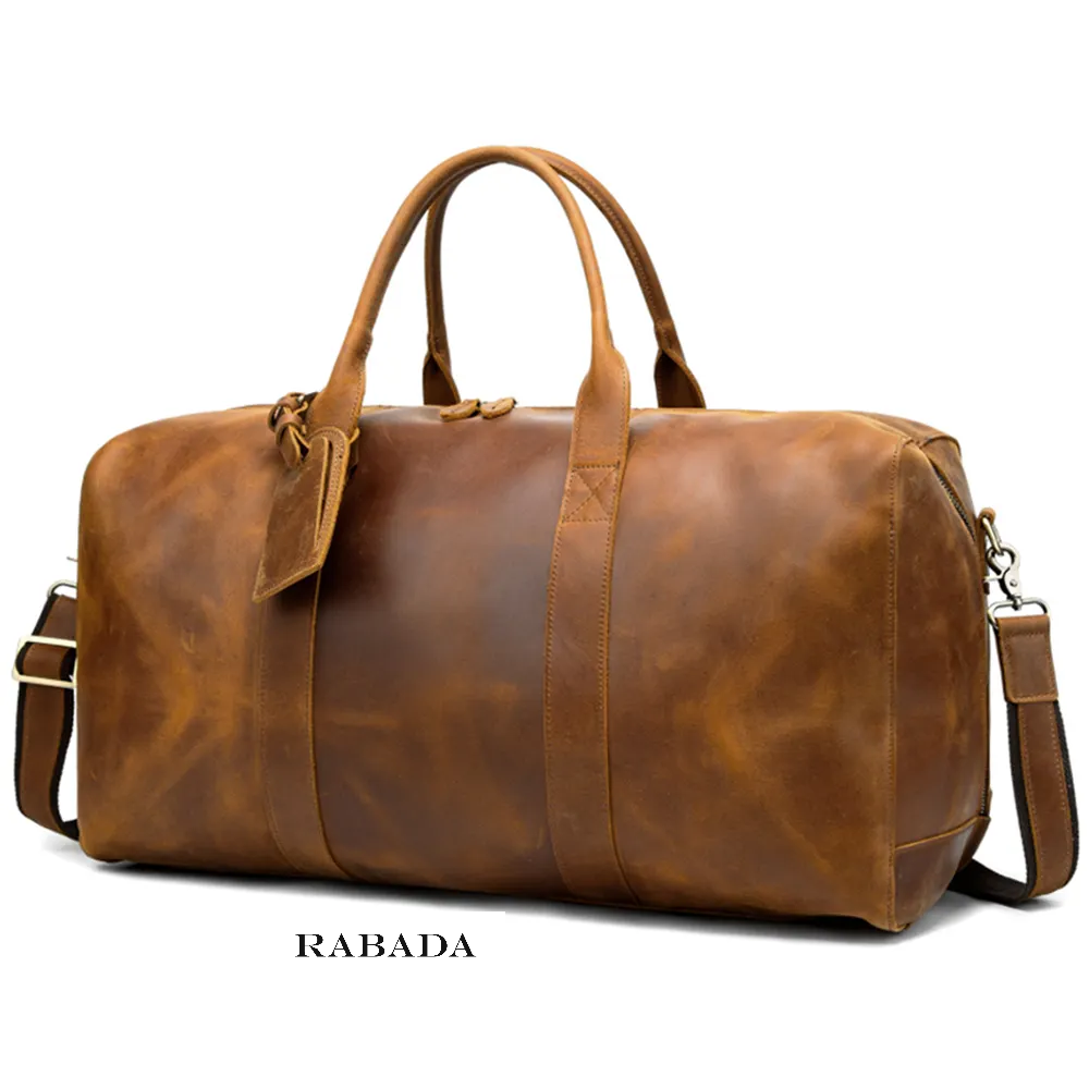 Premium Genuine Leather Duffle Bag – Timeless Travel Companion