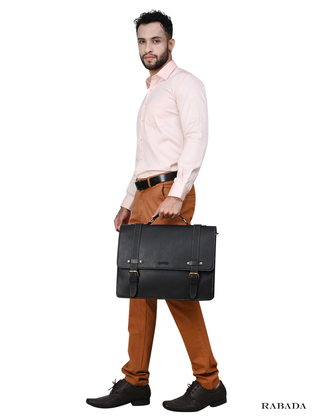 Buffalo Leather Crossbody Messenger Bag – Handmade, Durable & Classic