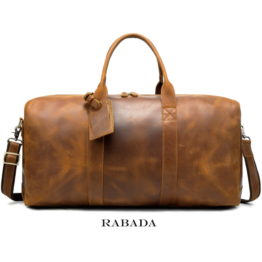 Premium Genuine Leather Duffle Bag – Timeless Travel Companion