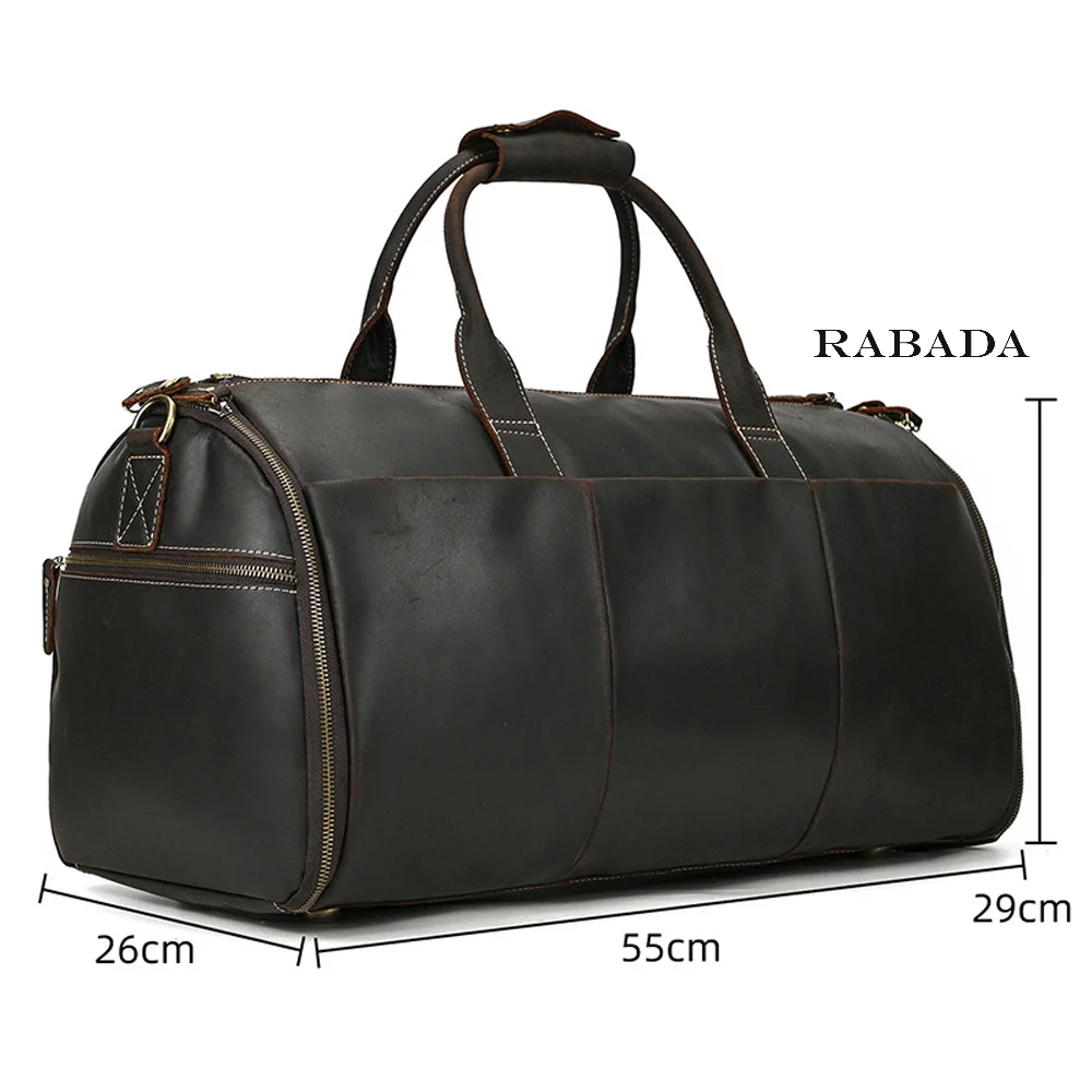 Men’s Leather Duffle Bag – Full Grain, Stylish, Durable