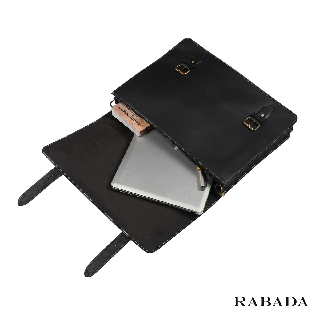 Buffalo Leather Crossbody Messenger Bag – Handmade, Durable & Classic