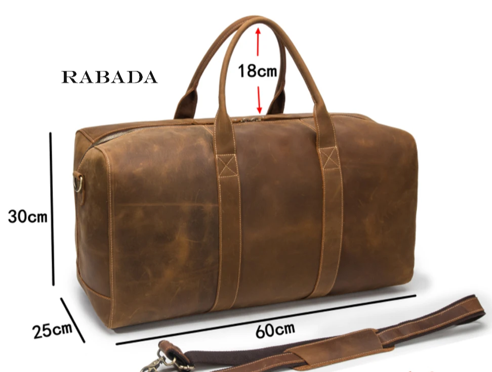 Premium Genuine Leather Duffle Bag – Timeless Travel Companion